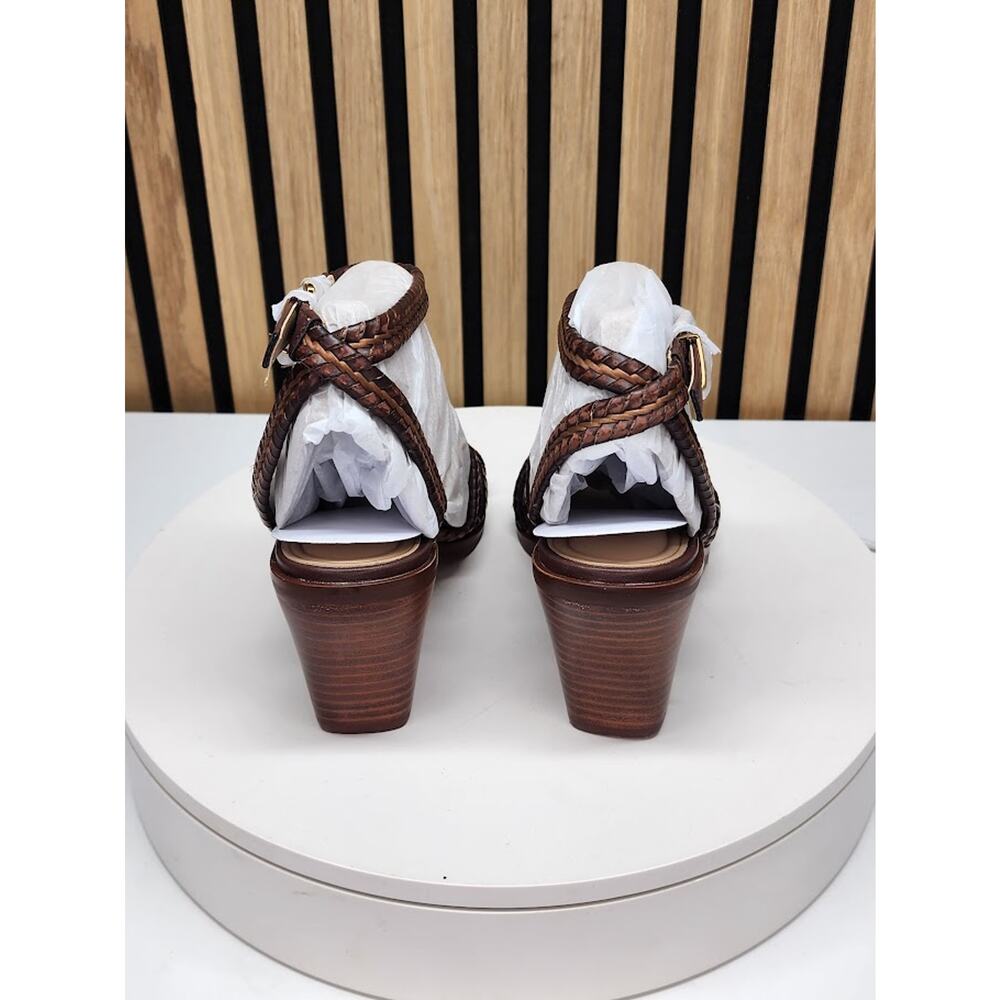 NEW - Giani Bernini Renaee Women’s Brown Woven Block Heel Sandals - Size 8.5 M - Picture 5 of 6